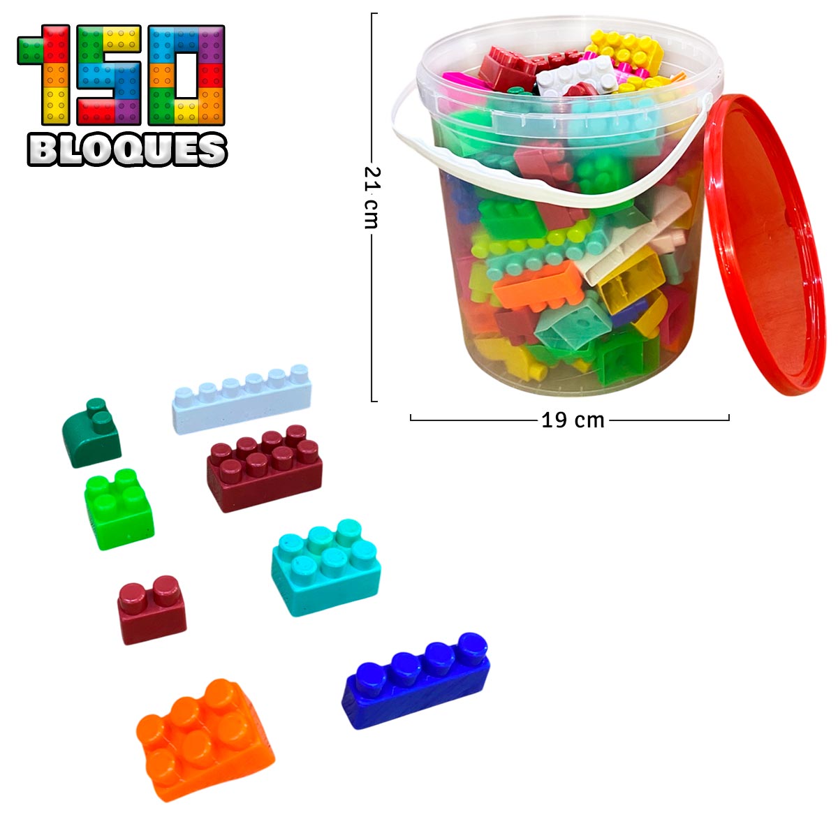 Miniatura 6 de Bloques Construccion 150 Piezas TBJ150F